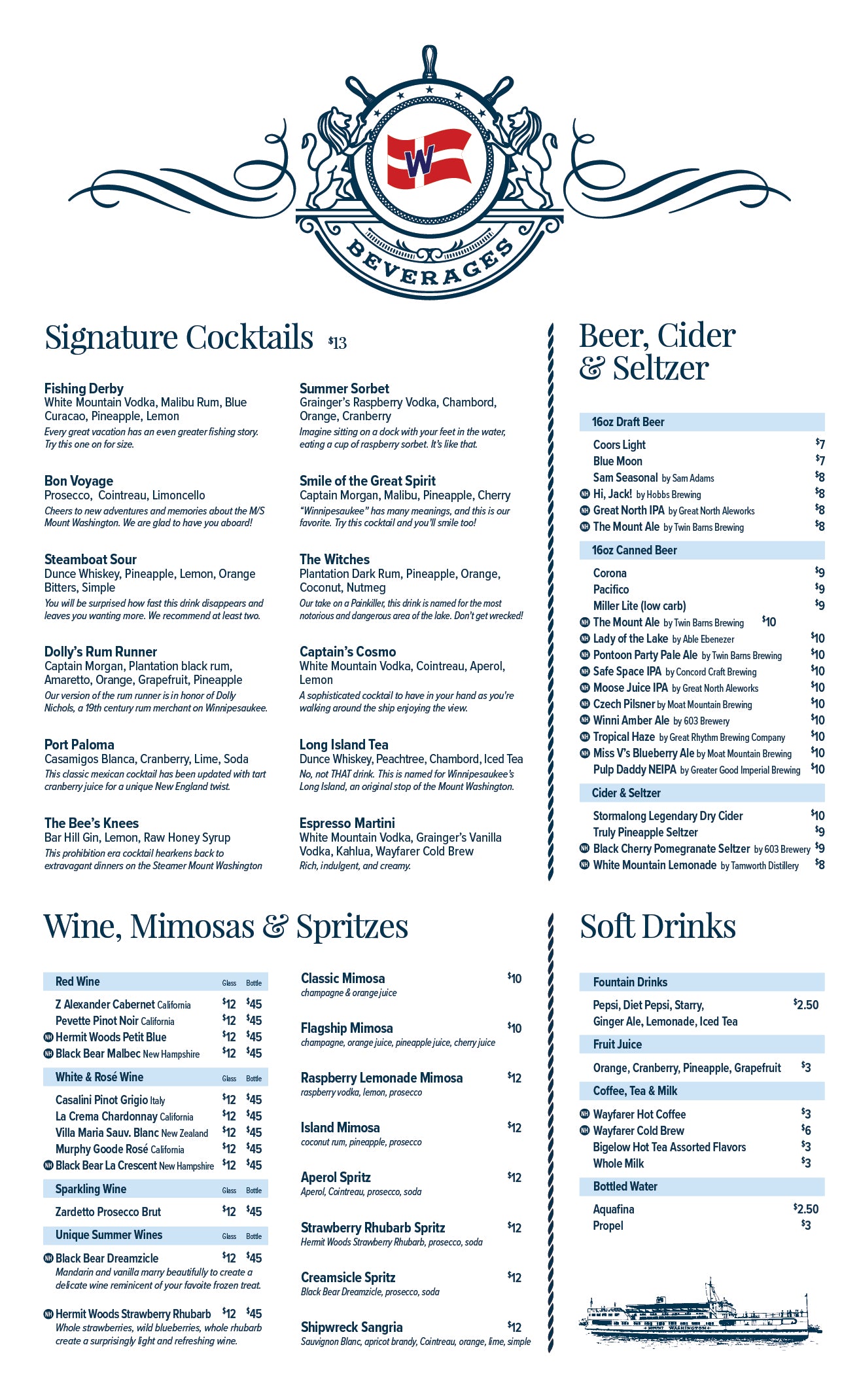 Beverage Menu